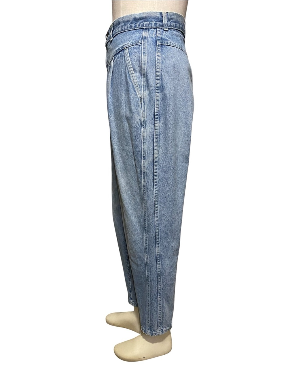 Vintage 80s Sunset Blues Light Wash Cotton Yolk Jeans 30 x 28 Normcore Americana - Picture 6 of 12